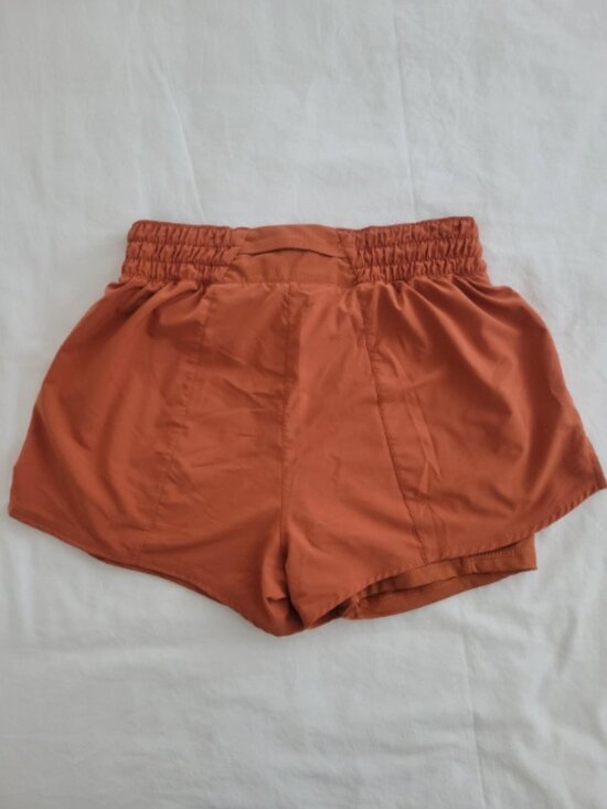 Nike Tempo Shorts Women's Size S Orange Dri-FIT High Rise Running Athletic Gym - Picture 3 of 5